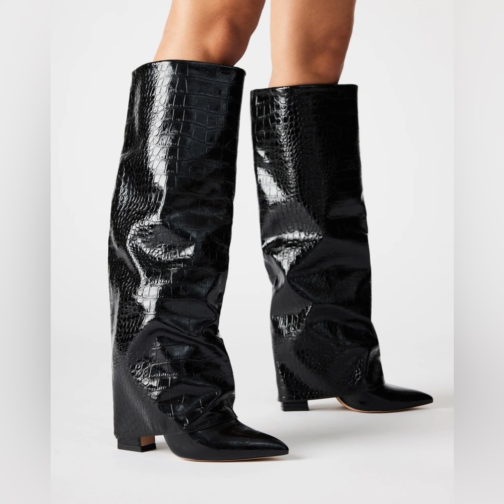 Steve Madden Stuntin Croc Boots